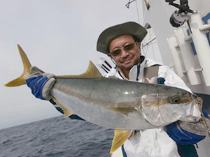 鹿児島近海では神出鬼没のヒラマサ2年ぶりの1尾