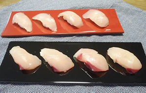 2日目には、握りが一番。初日には味わえないカンパチの旨味がたっぷり