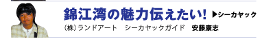 錦江湾の魅力伝えたい！　シーカヤック