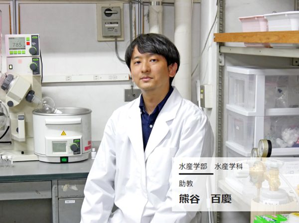 海藻がつくる物質の多様性と機能を探る　助教 熊谷百慶