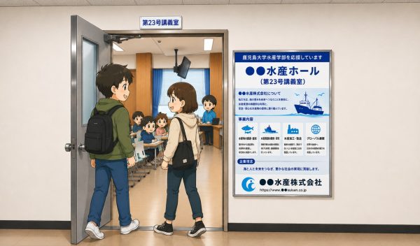 講義室へのネーミングライツ導入イメージ